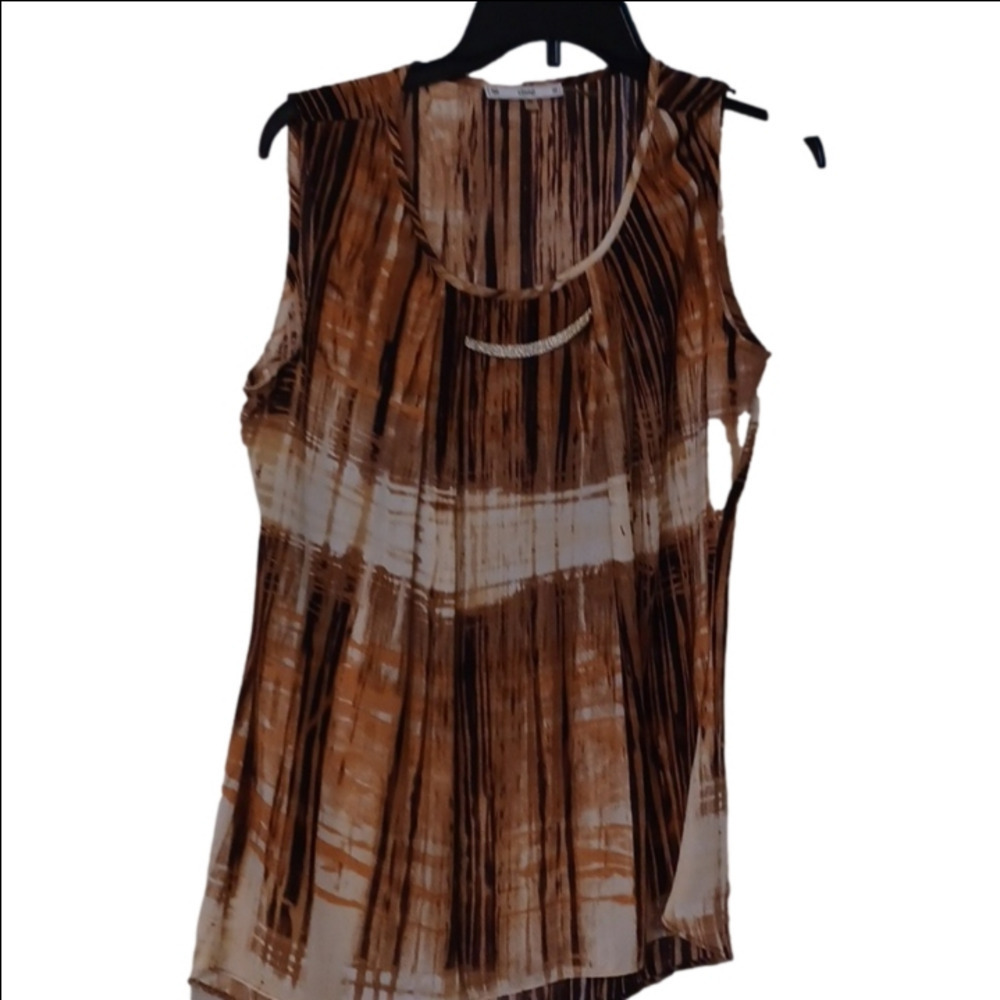 SiONI SLEEVELESS BLOUSE, WOMENS SIZE MEDIUM.